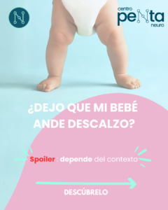 Andar descalzo en bebés